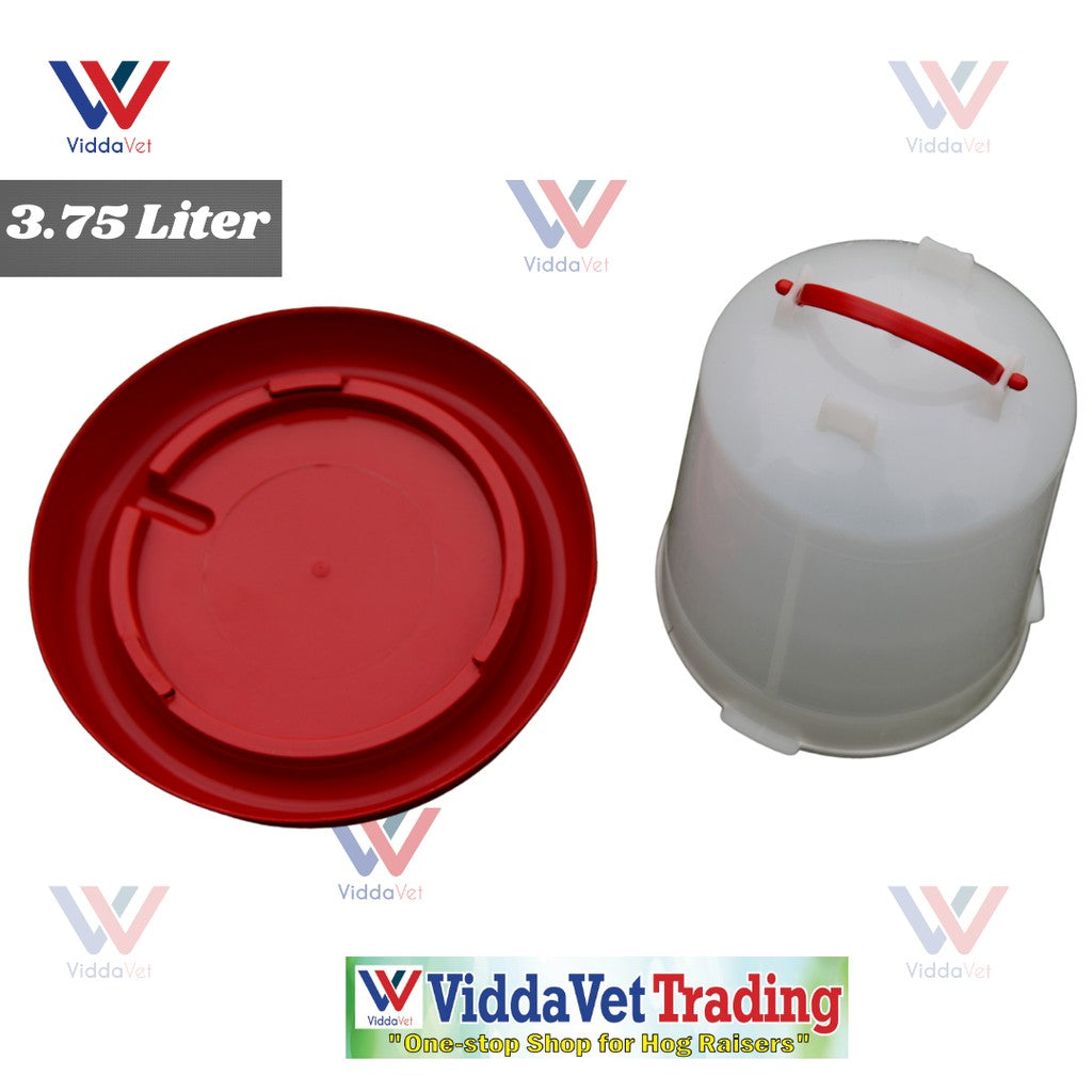 Chick Drinker 3.75L with Continuous Chick Feeder 1ft