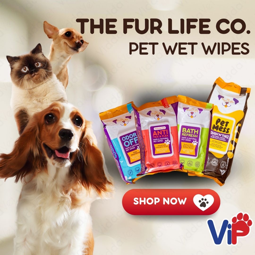 The Fur Life Co. Natural Pet Wipes Anti Tick Odor Off Bath Refresh and Mess Cleaner for Pets