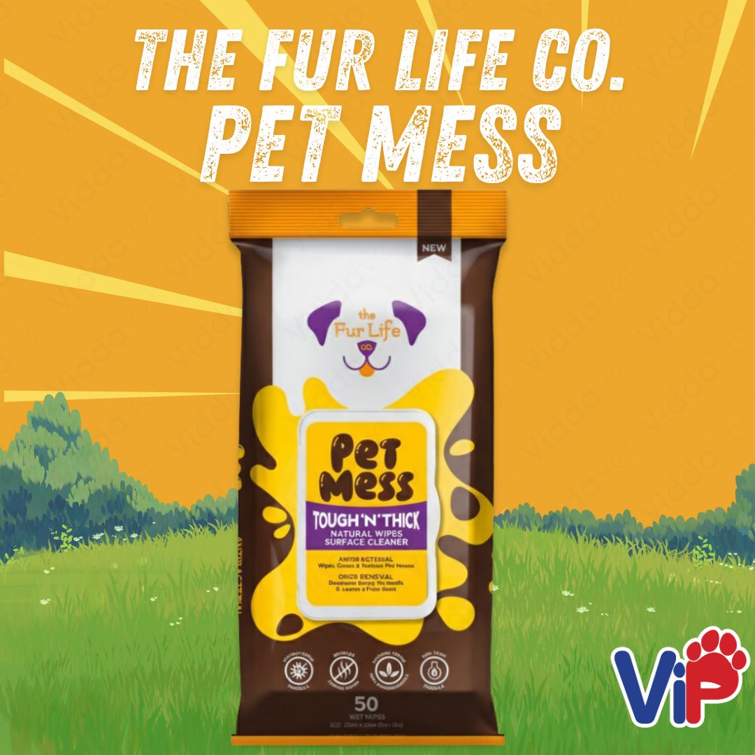 The Fur Life Co. Natural Pet Wipes Anti Tick Odor Off Bath Refresh and Mess Cleaner for Pets