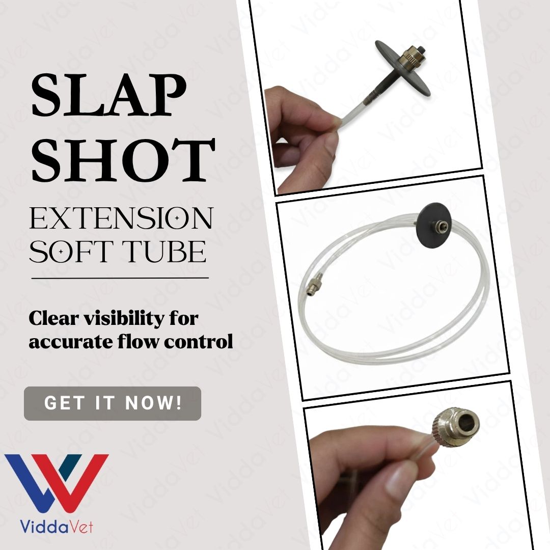 Slapshot Soft Extension Tube for Livestock Feeding and Fluid Transfer Connection