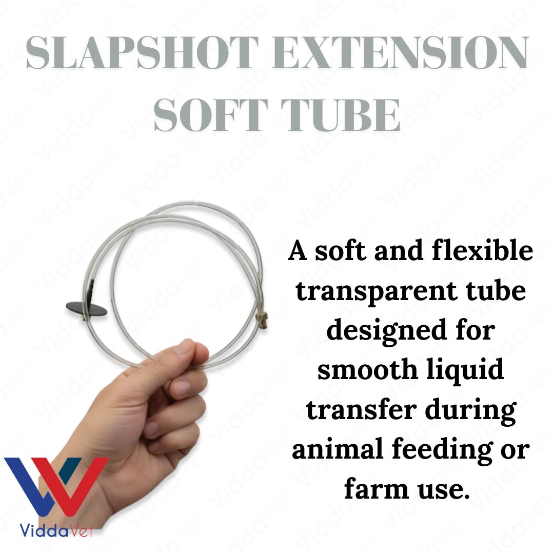 Slapshot Soft Extension Tube for Livestock Feeding and Fluid Transfer Connection