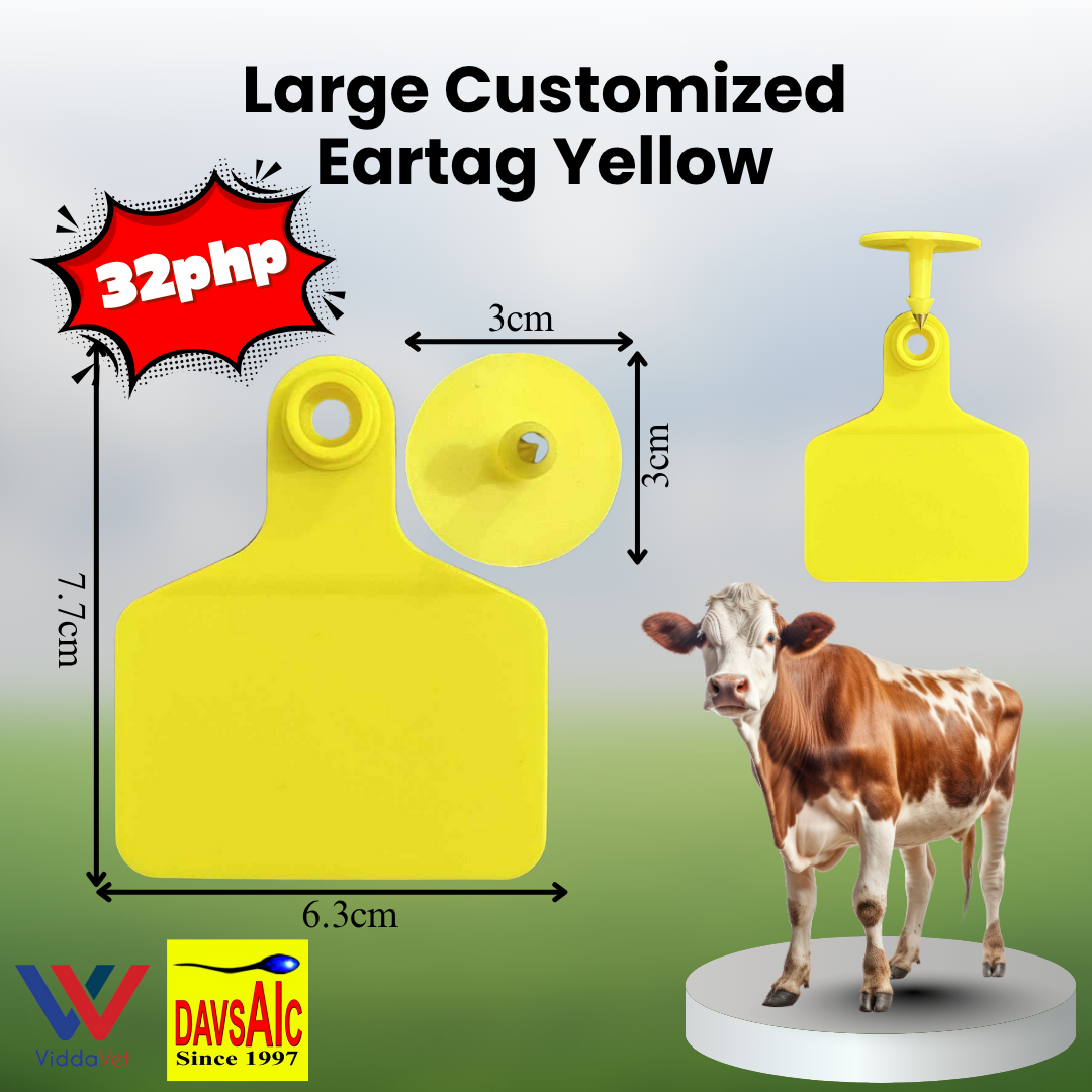 Customized Eartag Round, Square, Rectangle, Small, Medium, Large for Pigs, Sheep & Cattle