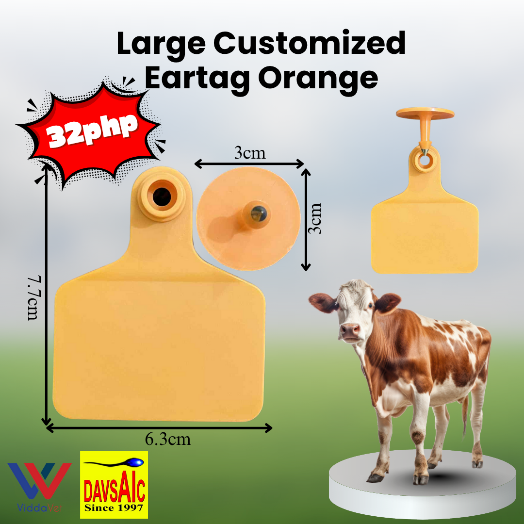 Customized Eartag Round, Square, Rectangle, Small, Medium, Large for Pigs, Sheep & Cattle
