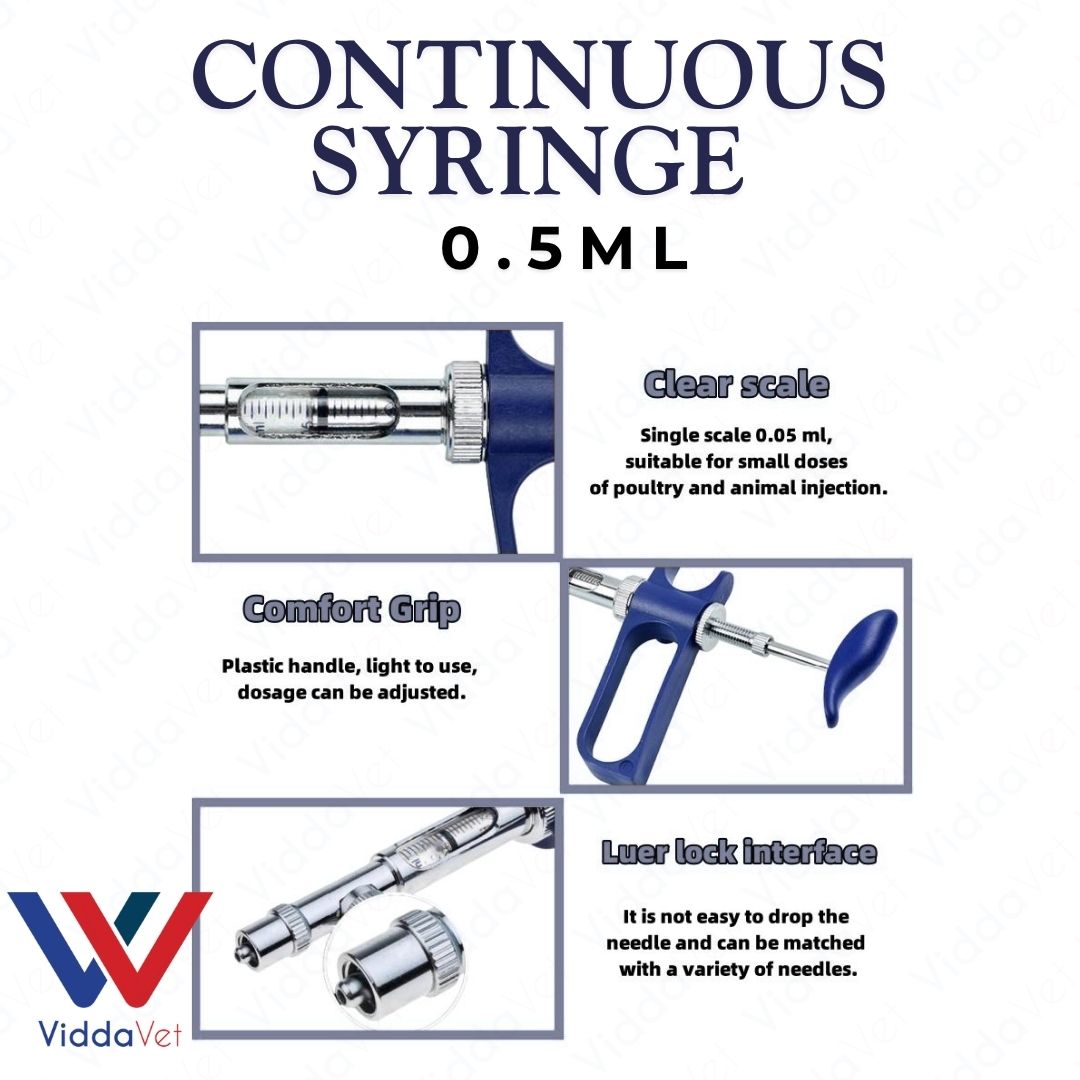 0.5ml Continuous Syringe for Livestock and Poultry Farm Tool