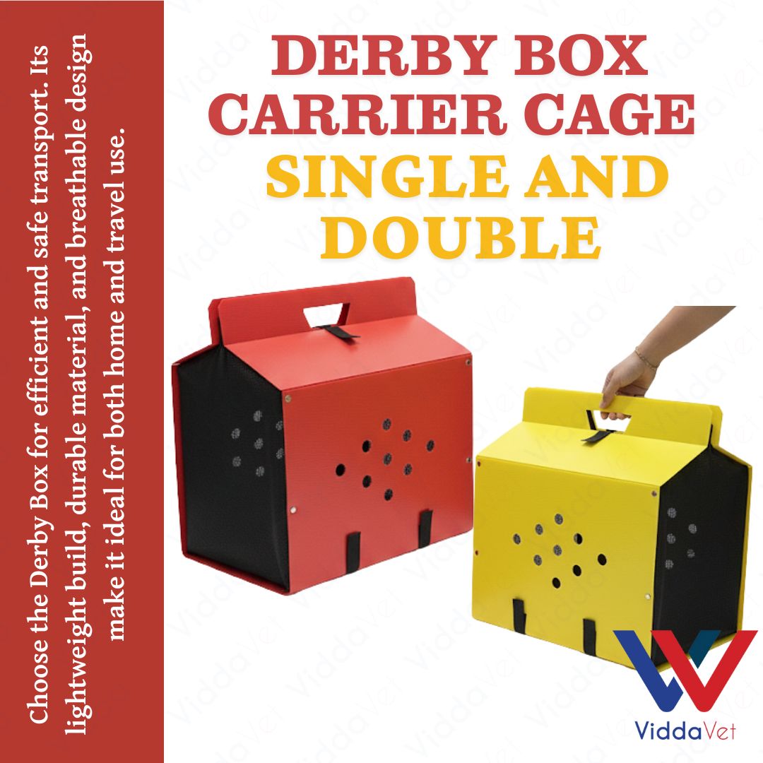 Portable Derby Box Single and Double Carrier for Gamefowl and Birds with Handle
