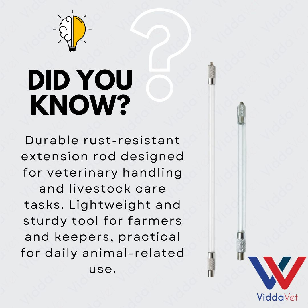 Stainless Extension Hard Rod Durable Farm Tool for Animal Care and Livestock Handling Use