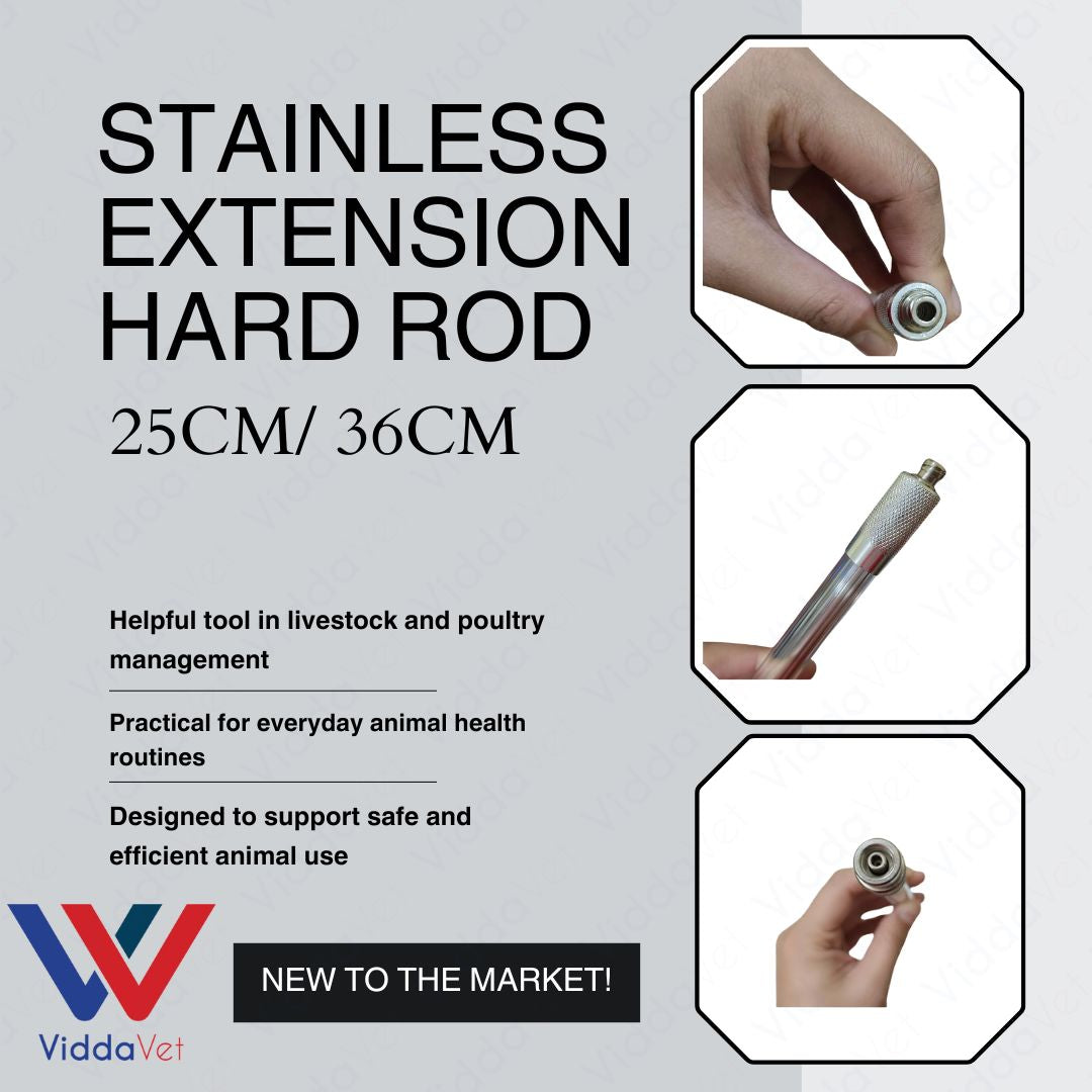Stainless Extension Hard Rod Durable Farm Tool for Animal Care and Livestock Handling Use