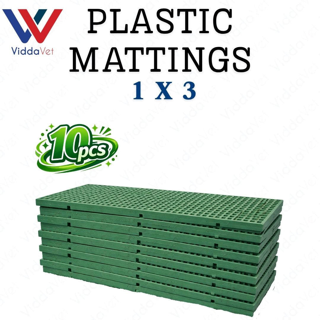 1x3 Heavy Duty Yellow Plastic Matting for Piglets Poultry Cage Flooring