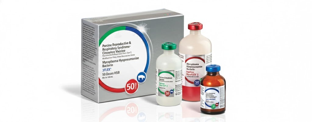 Mycoplasma Hyopneumoniae Bacterin 3FLEX 50 Dose Swine Vaccine
