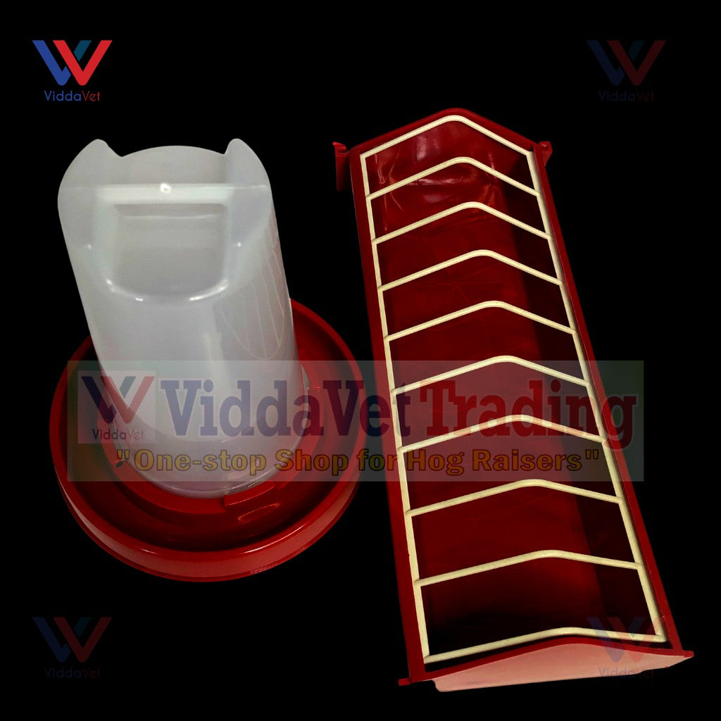 Chicken Drinker 750ml with Continuous Feeder 1ft
