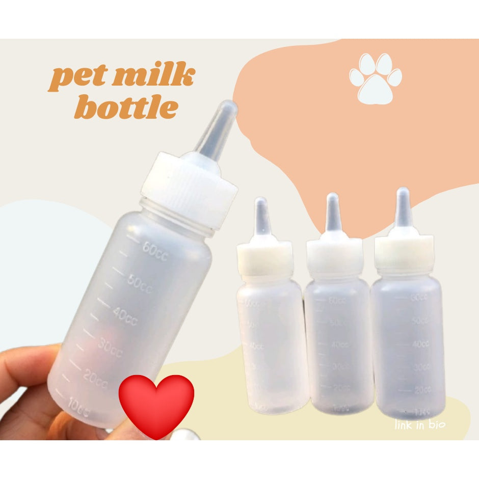 Silicone Pet Nursing Bottle 60ml – Premium Feeding Solution for Newborn Pets