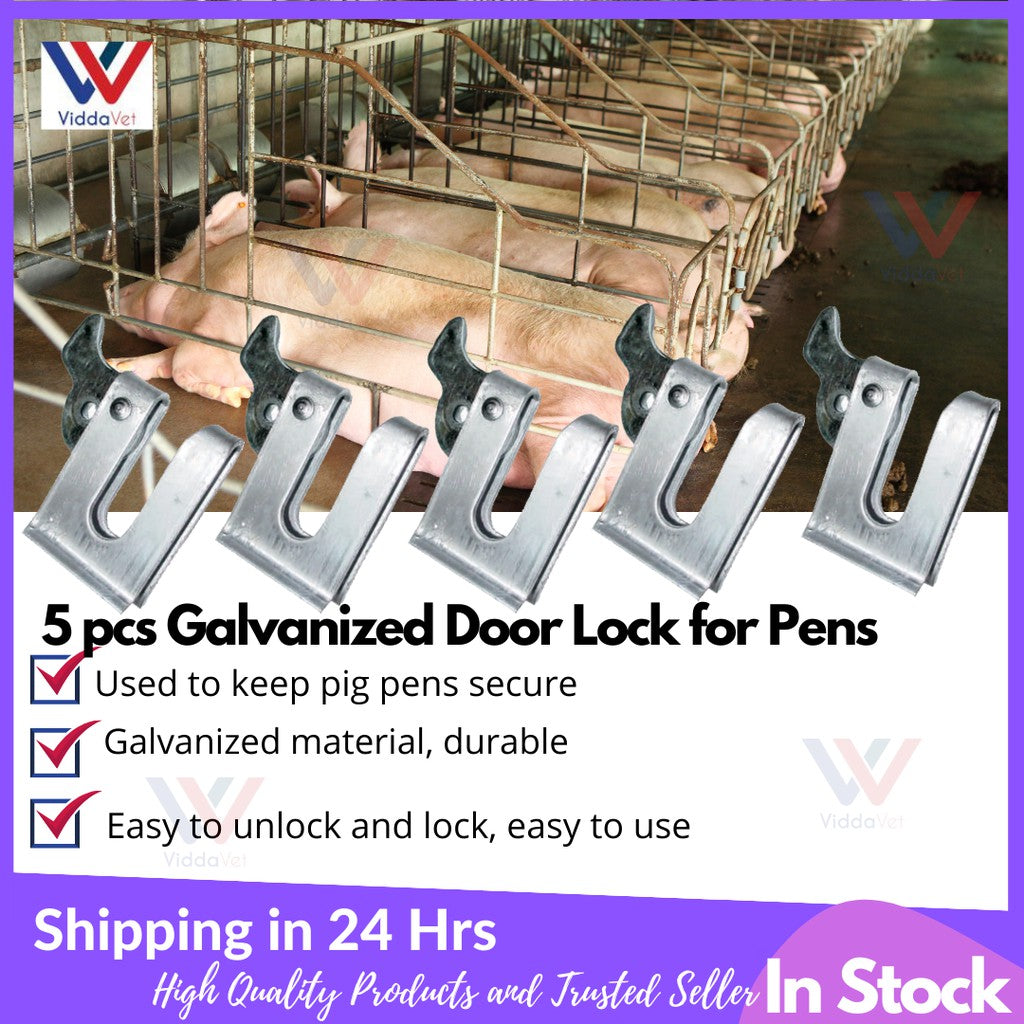 Galvanized Door Lock for Pens 5pcs/10pcs
