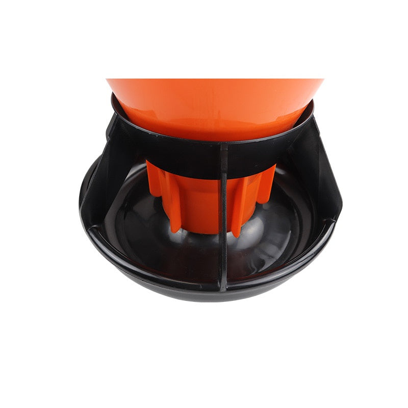 Orange Automatic Round Piglet Feeder (5 kgs / 15 kgs)