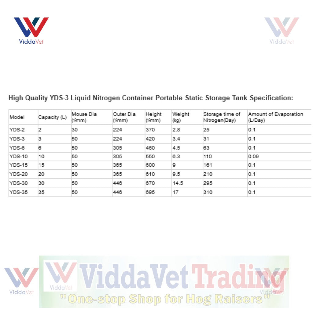 Liquid Nitrogen Container Tank 2L