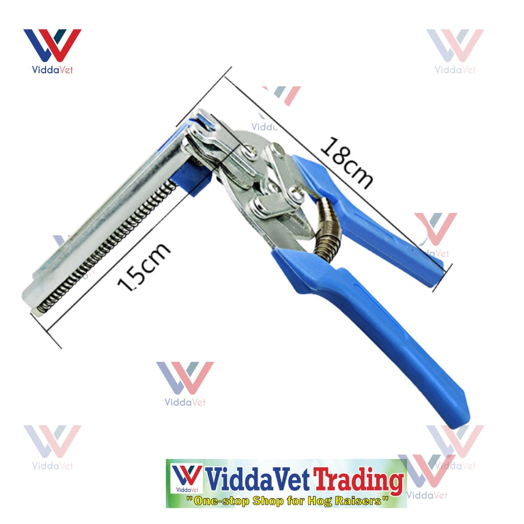 Type M Hog Ring Cage Plier + 600Pcs M Type Staples Nails