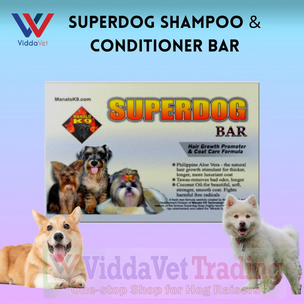 Superdog Shampoo & Conditioner Bar with Aloe Vera Extract 150g