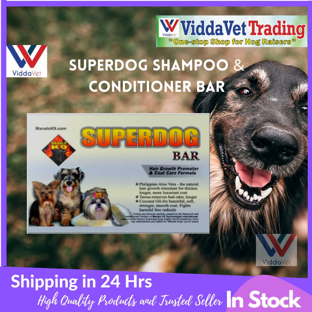 Superdog Shampoo & Conditioner Bar with Aloe Vera Extract 150g