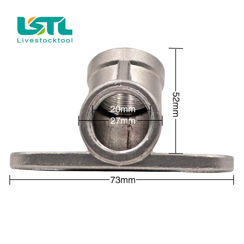 Stainless Elbow Connector Drinker 45 Degrees