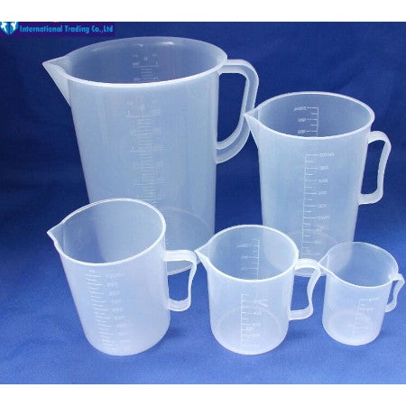 Plastic Beaker With Handle 500ml/1liter/2liters/3liters