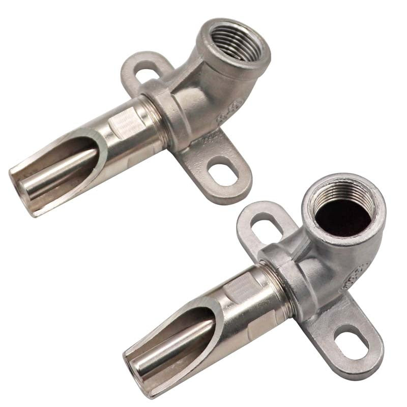 Stainless Elbow Connector Drinker 45 Degrees