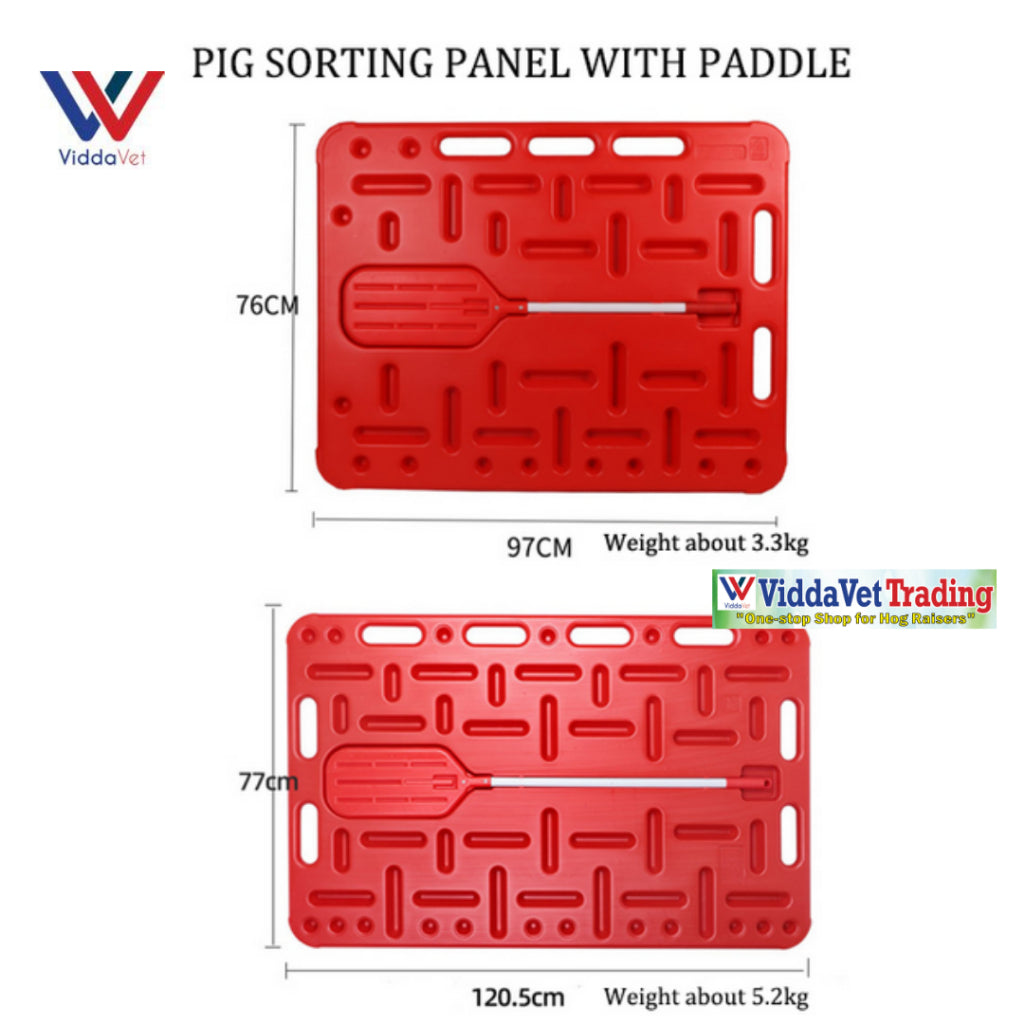 Pig Sorting Panel with Paddle (Small/Medium/Large)