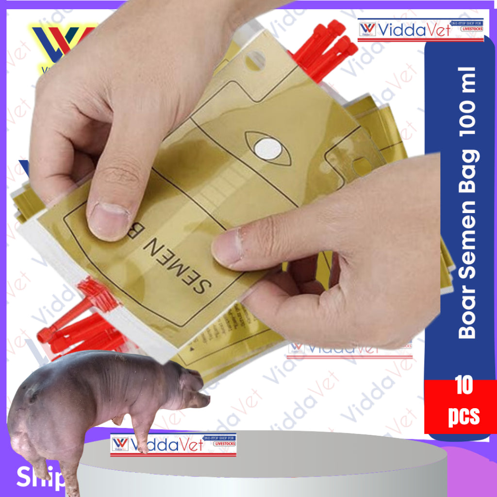 Pig Artificial Insemination Bag 100ML Boar Semen Collection 10pcs