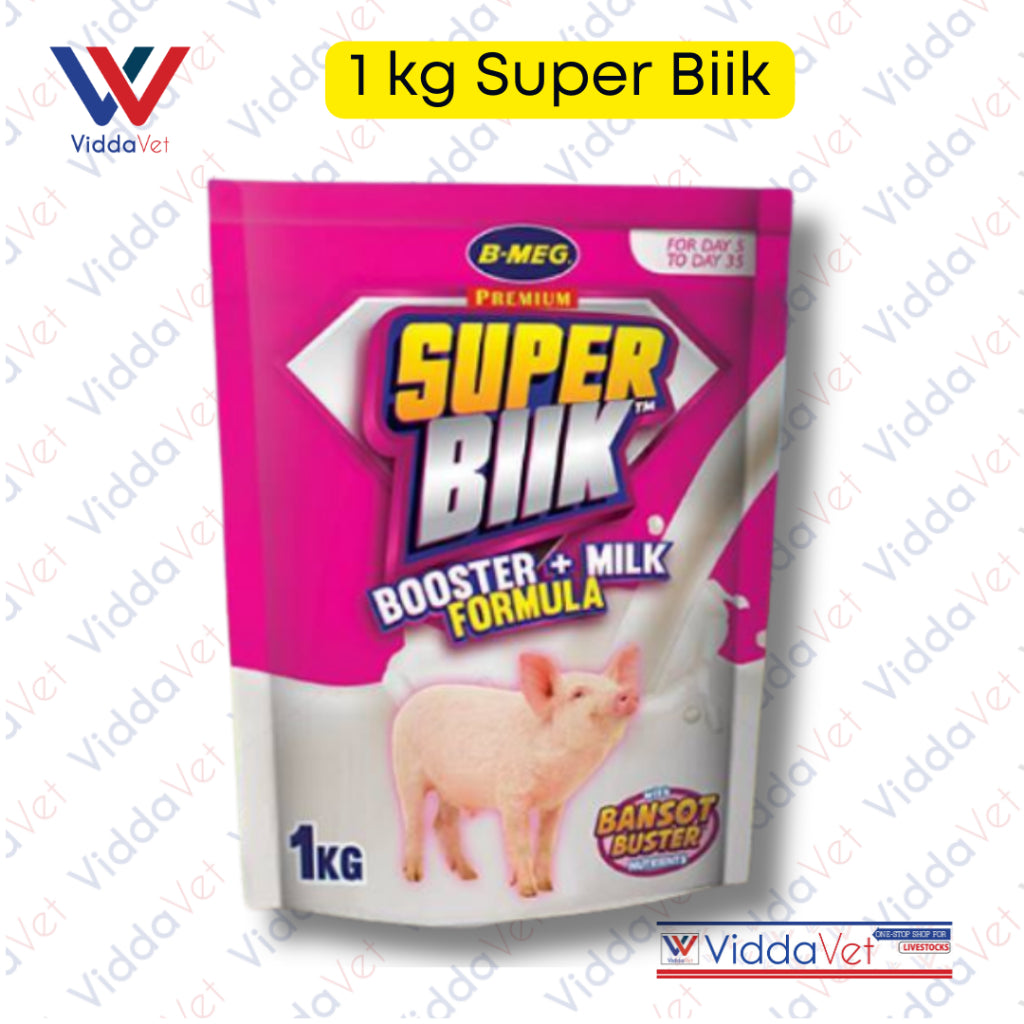 Piglet Plastic Feeder with B Meg Super Biik Booster Milk