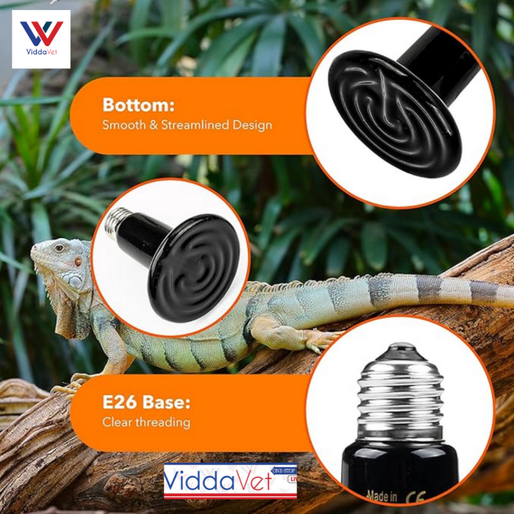 Ceramic Heat Bulb 9cm 100w