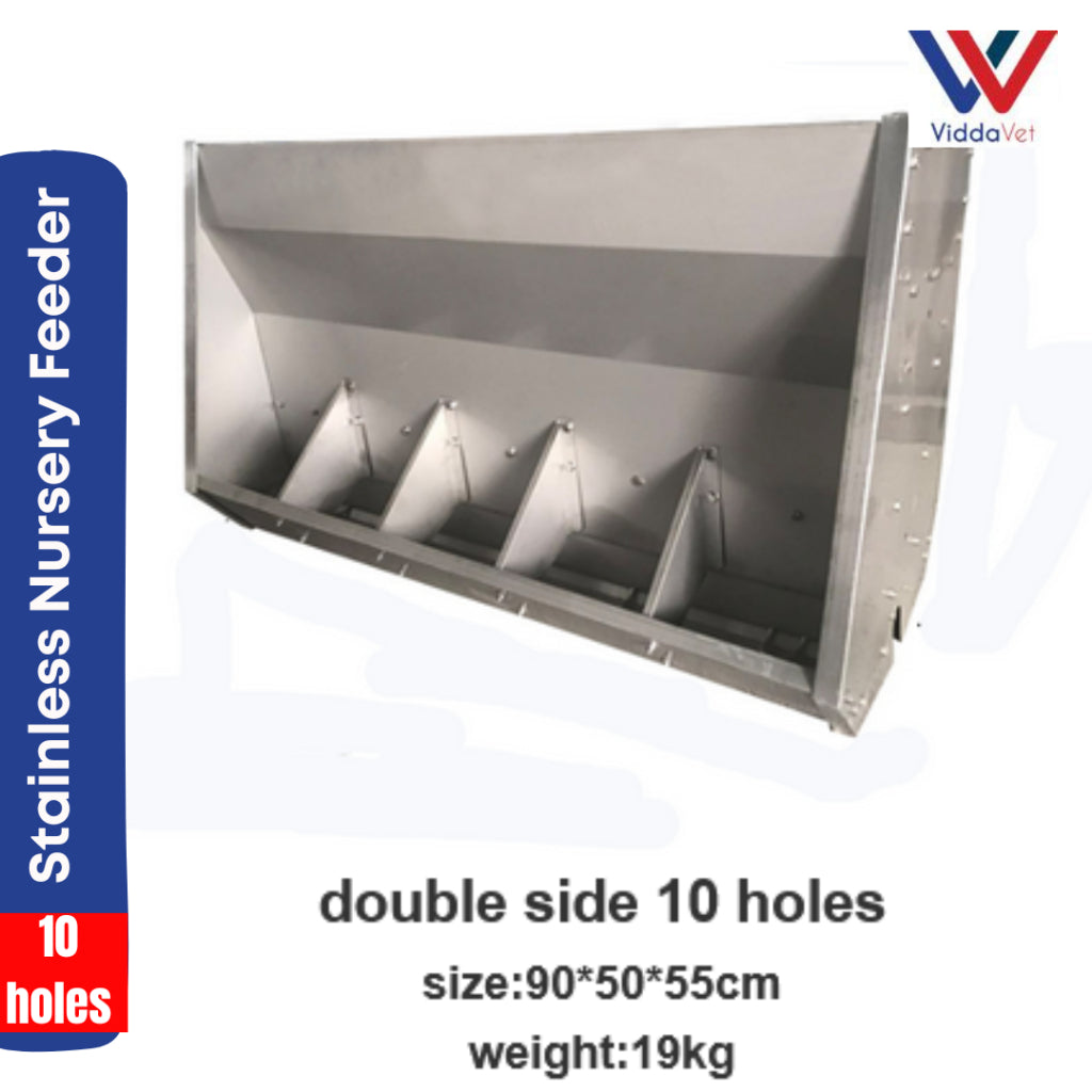 Stainless Automatic Nursery Pig Feeder 5 slot/10 slot