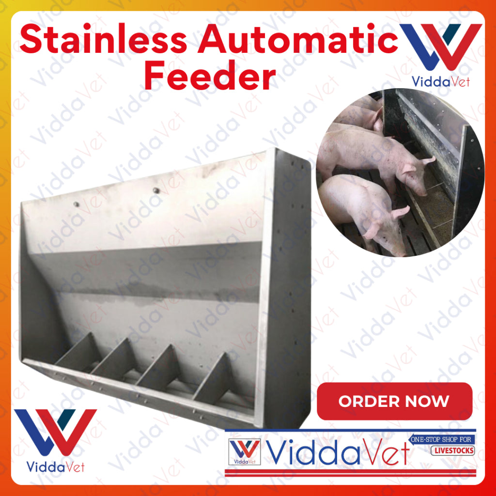 Stainless Automatic Nursery Pig Feeder 5 slot/10 slot