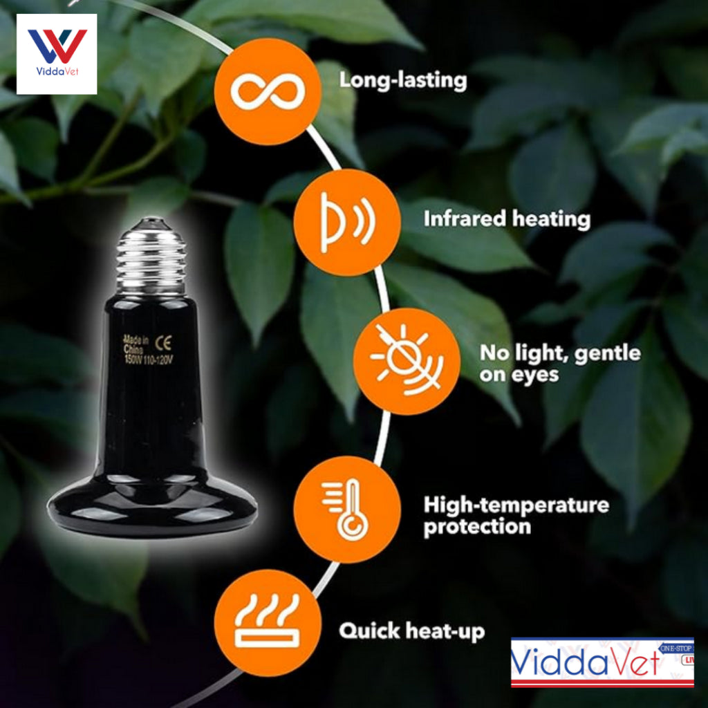 Ceramic Heat Bulb 9cm 100w