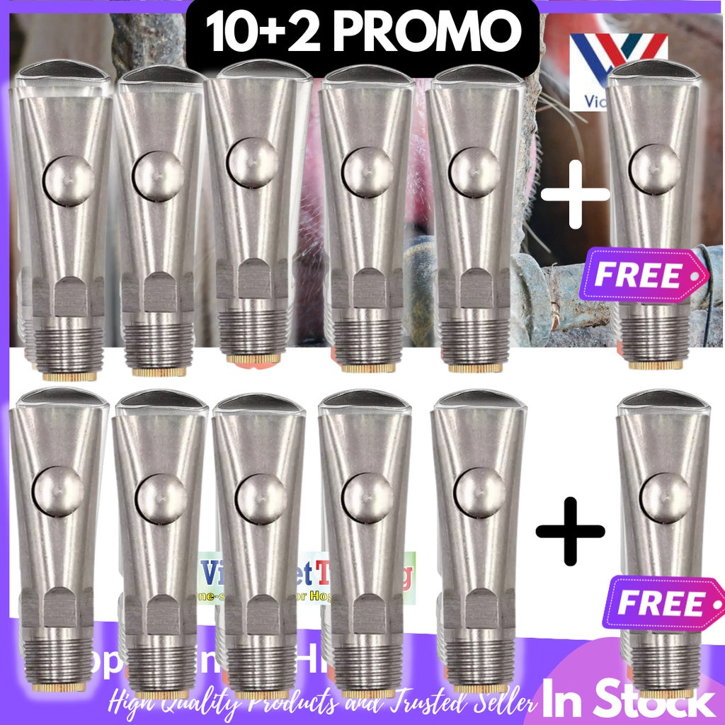 Copper End Sow Bite Type Drinker 12pcs