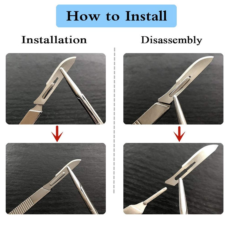 Scalpel Handle #4 + 10 pcs #23 blade