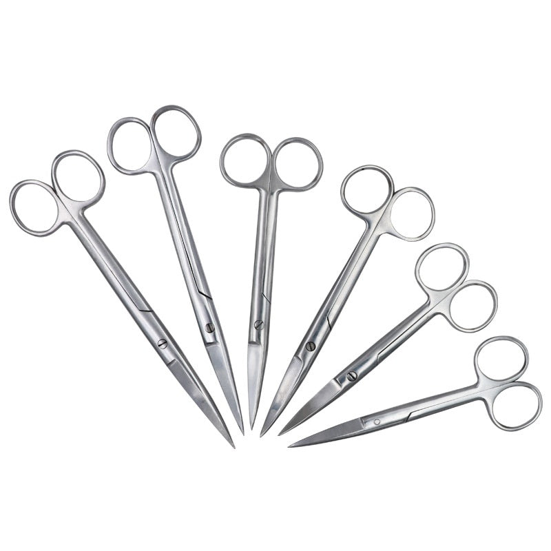 Stainless Steel Surgical Scissors 18cm Straight/Curved