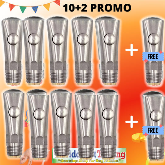 Copper End Sow Bite Type Drinker 12pcs