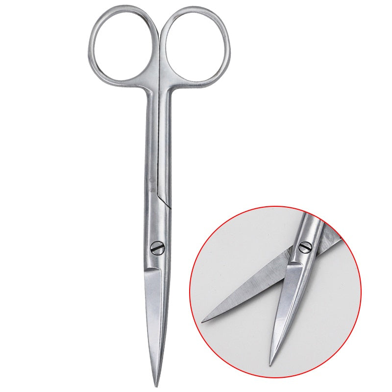 Stainless Steel Surgical Scissors 18cm Straight/Curved