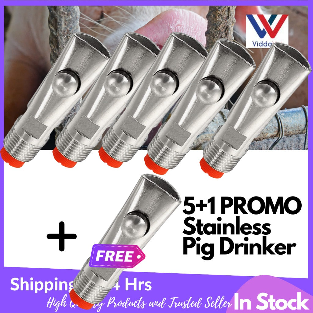 Red Filter Sow Bite Drinker 6pcs