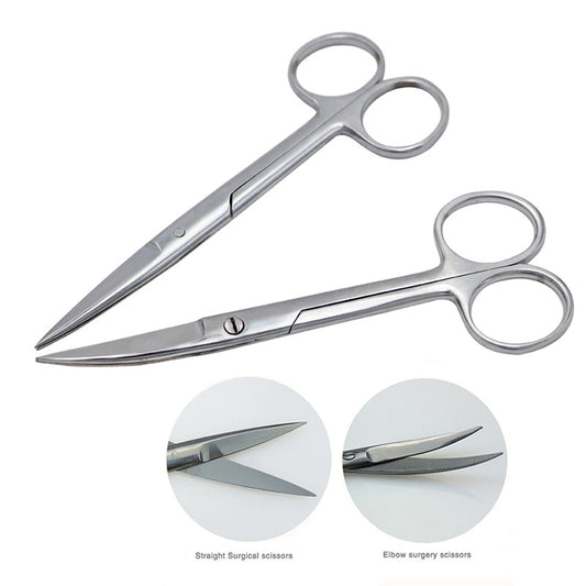 Stainless Steel Surgical Scissors 18cm Straight/Curved