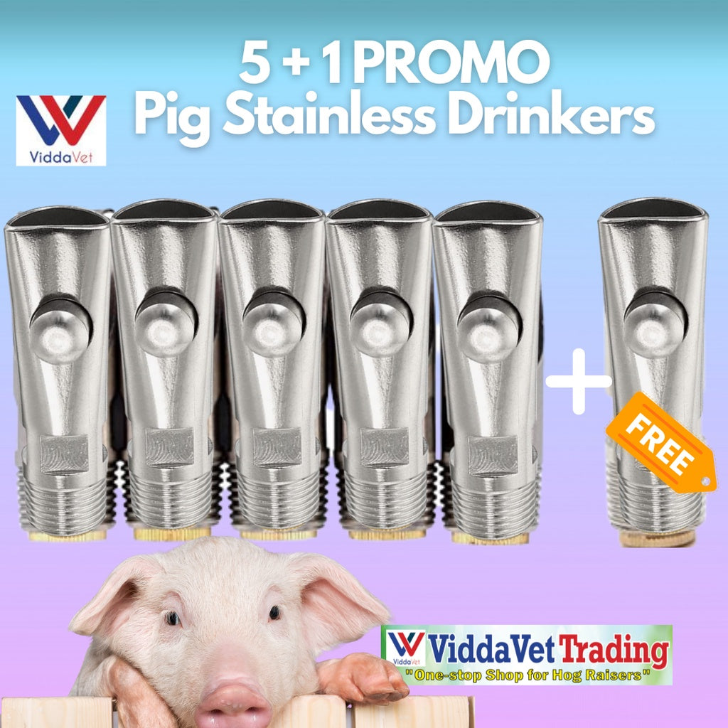 Copper End Sow Bite Type Drinker 6pcs