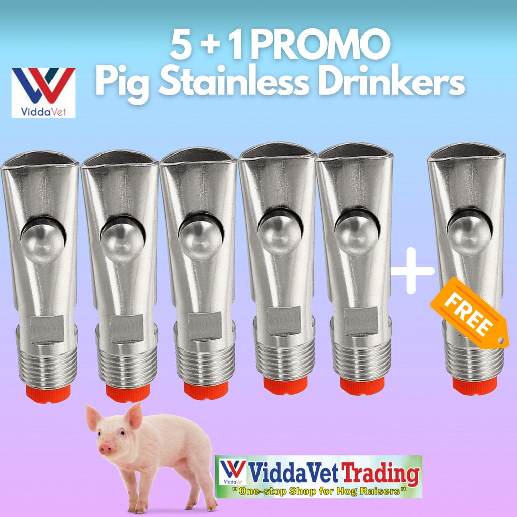 Red Filter Sow Bite Drinker 6pcs