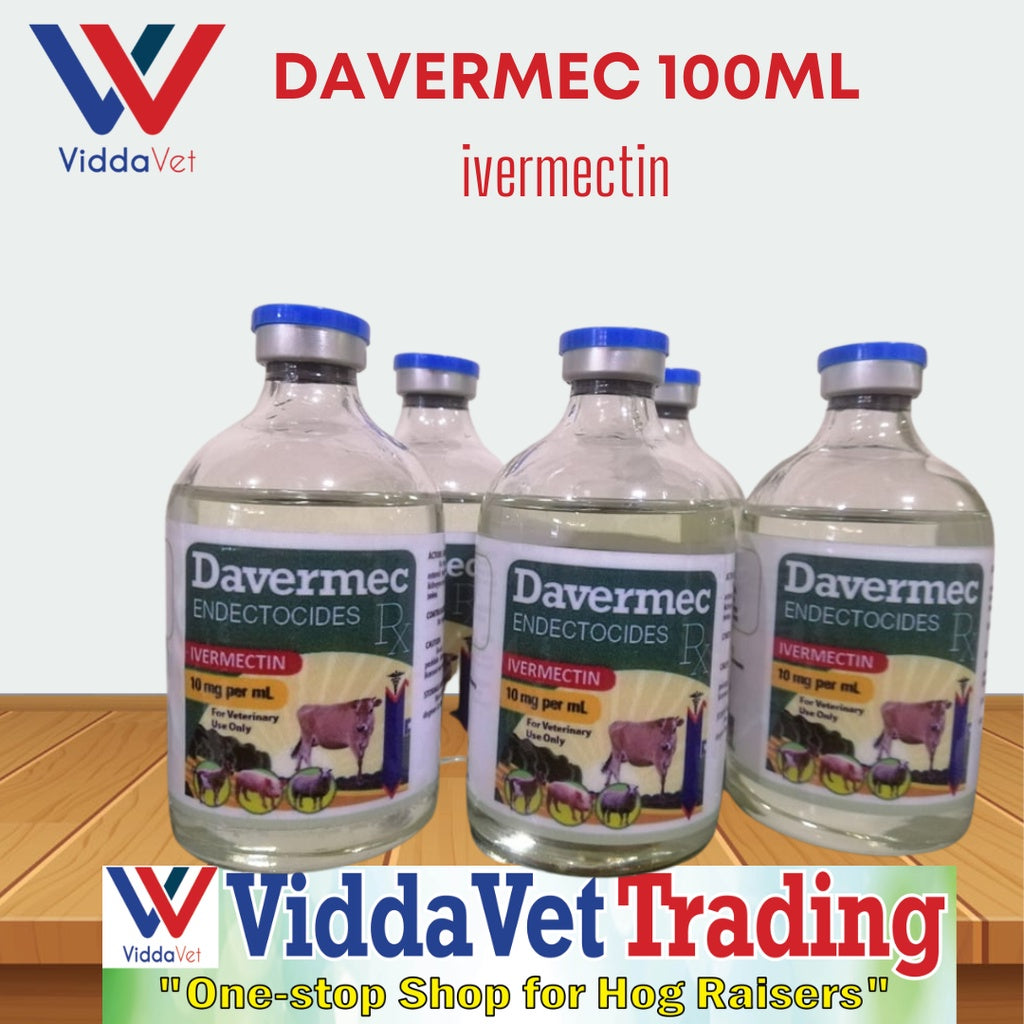 1 bottle davermec 100ml pampurga for animals cattle goat pigs