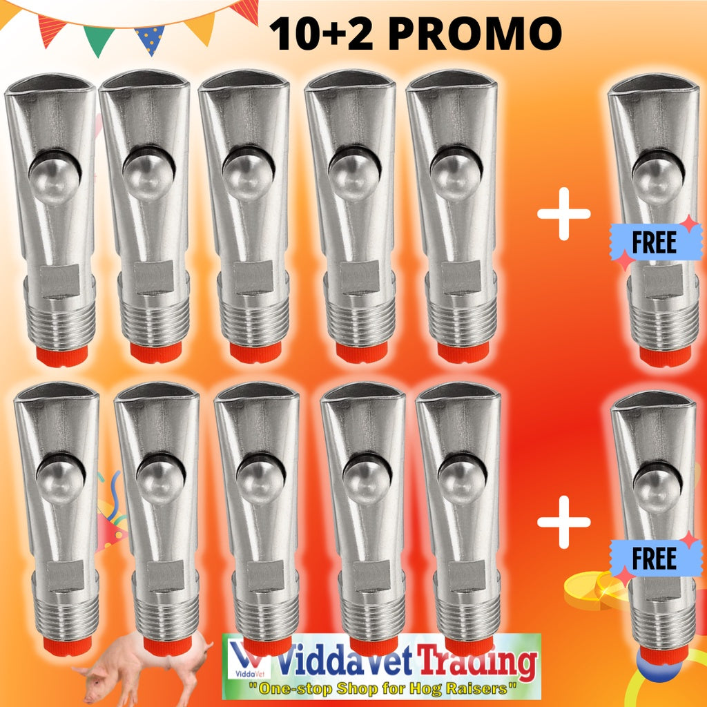 Red Filter Sow Bite Drinker 12pcs