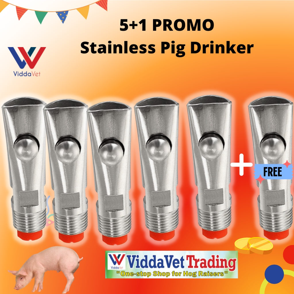 Red Filter Sow Bite Drinker 6pcs