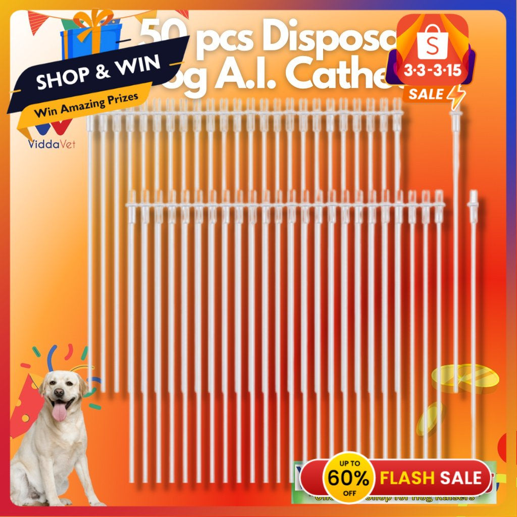 Disposable Artificial Insemination Dog Catheter 50pcs