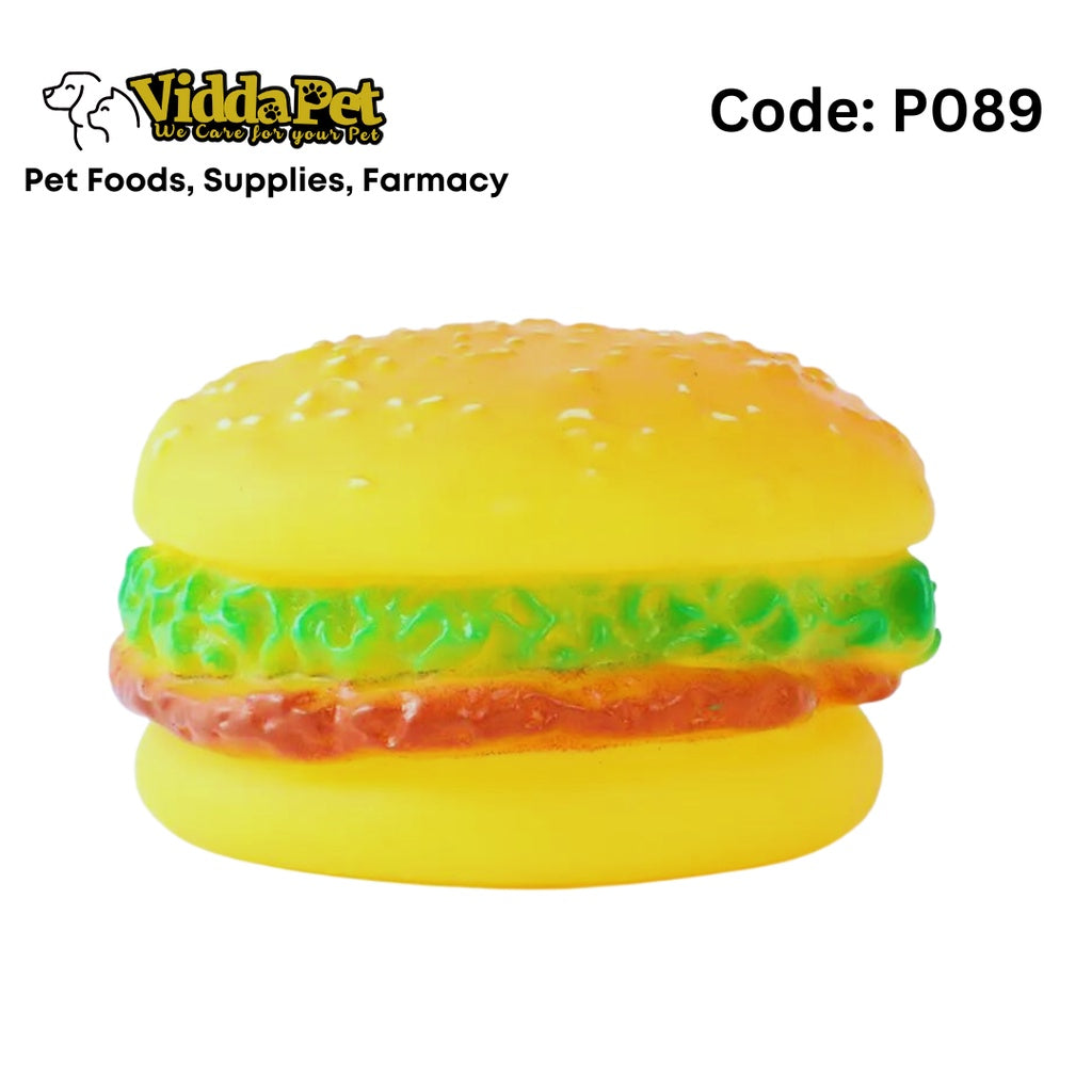 Burger Squeaky Toy