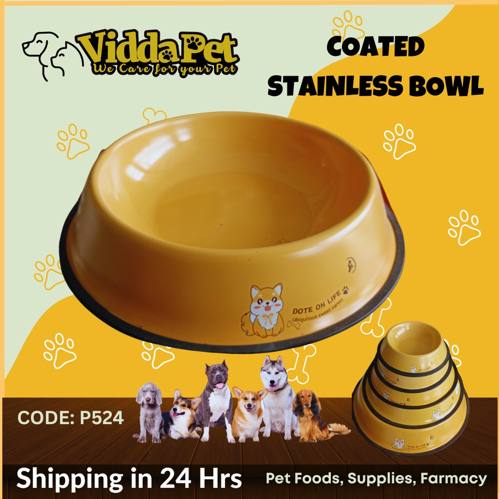 P524 Coated Stainless Feeding bowl for Pets