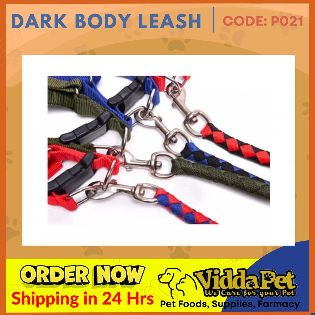 Pet Body Leash in Dark Colors