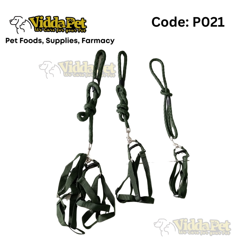 Pet Body Leash in Dark Colors