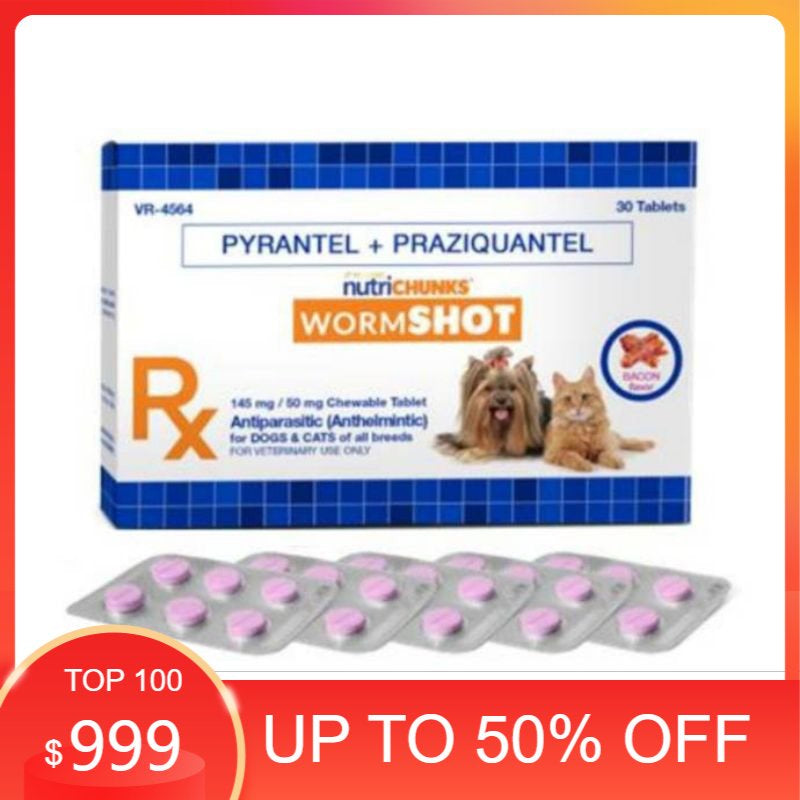 Wormshot Dewormer 30 Tablets