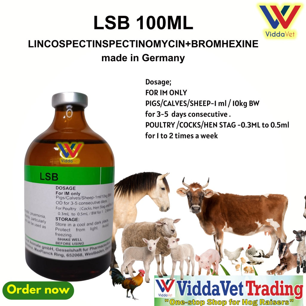 1 bot LSB 100ml made in Germany for animals livestock poultry pigs cattle